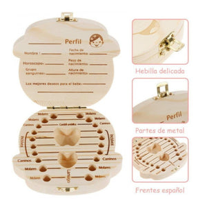 👶PORTA DIENTES DE MADERA DE BEBÉS🦷